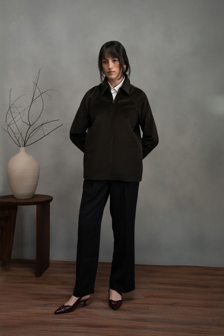 Dark Brown Wool Jacket