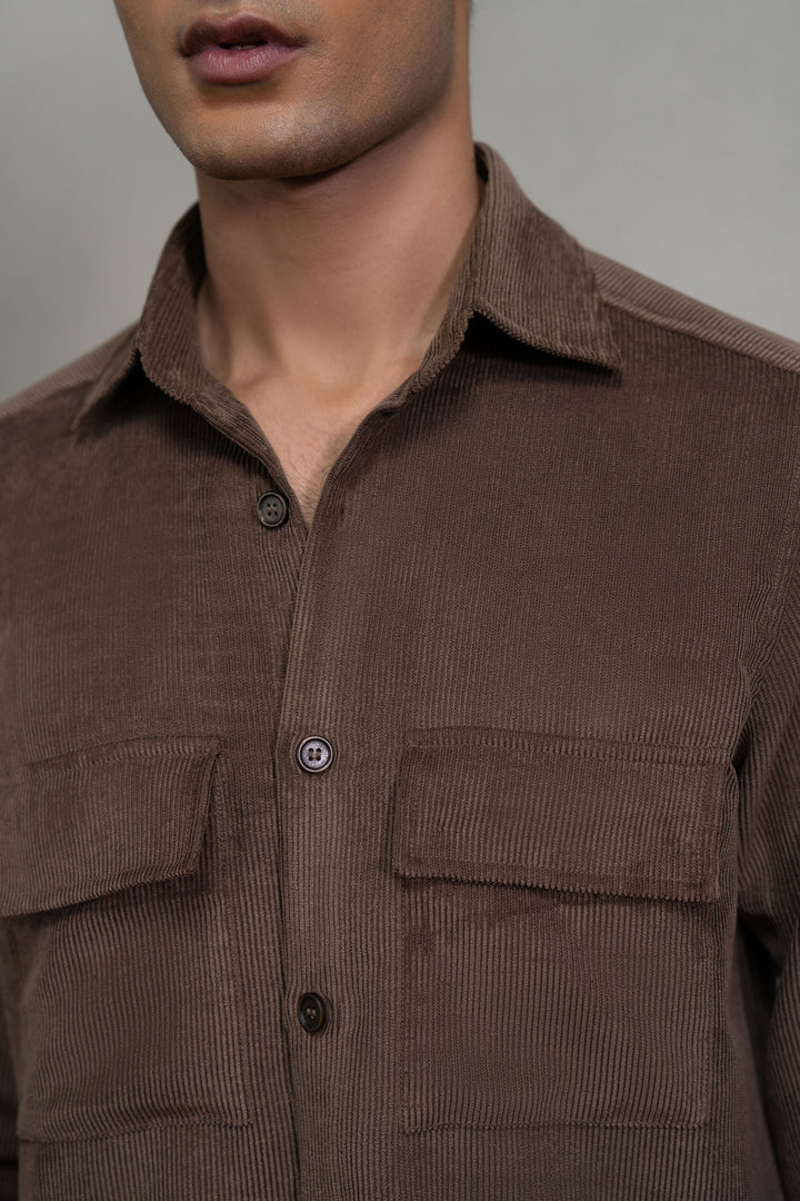 Brown Corduroy Co-ord Set