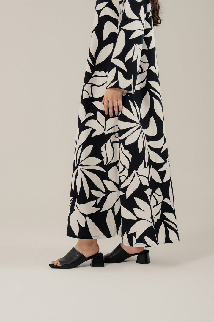 Black & White Printed Dress