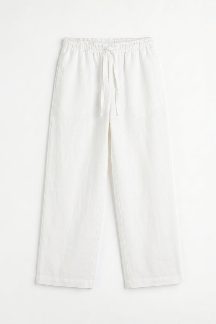 White Linen Trouser