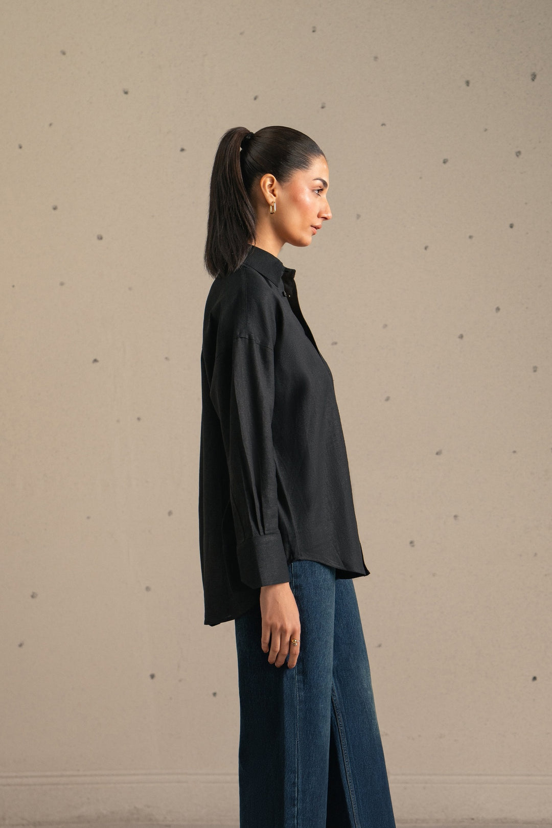 Black Linen Shirt