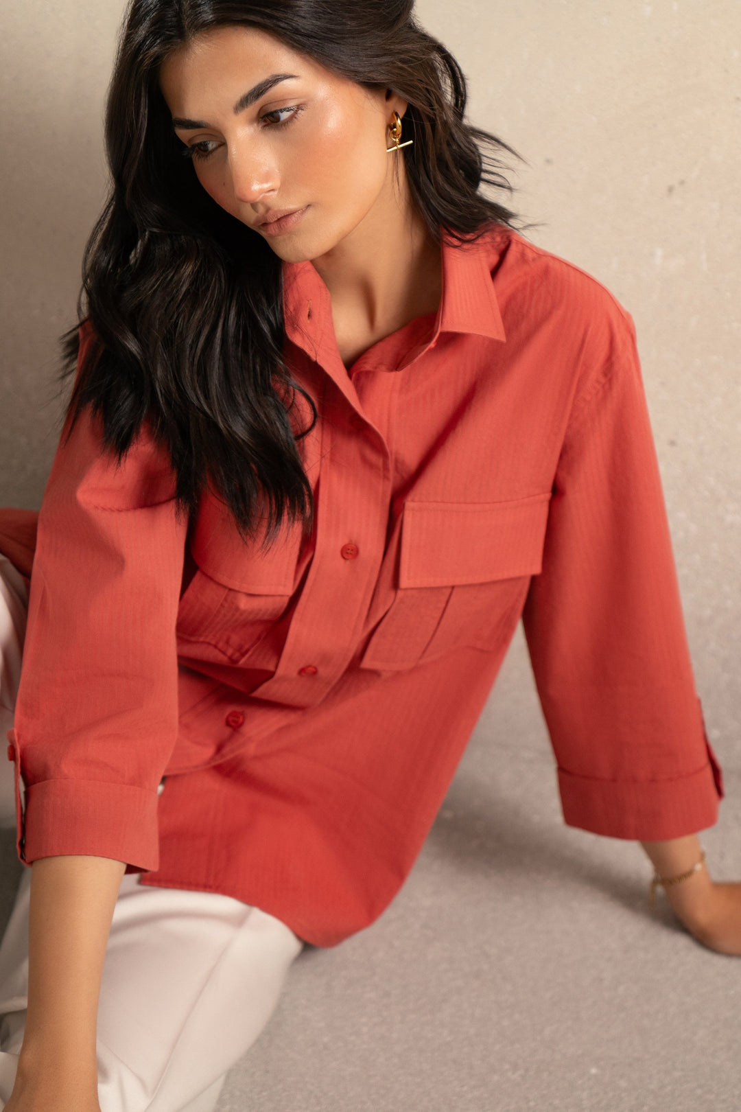 Terracotta Two Pocket Shirt