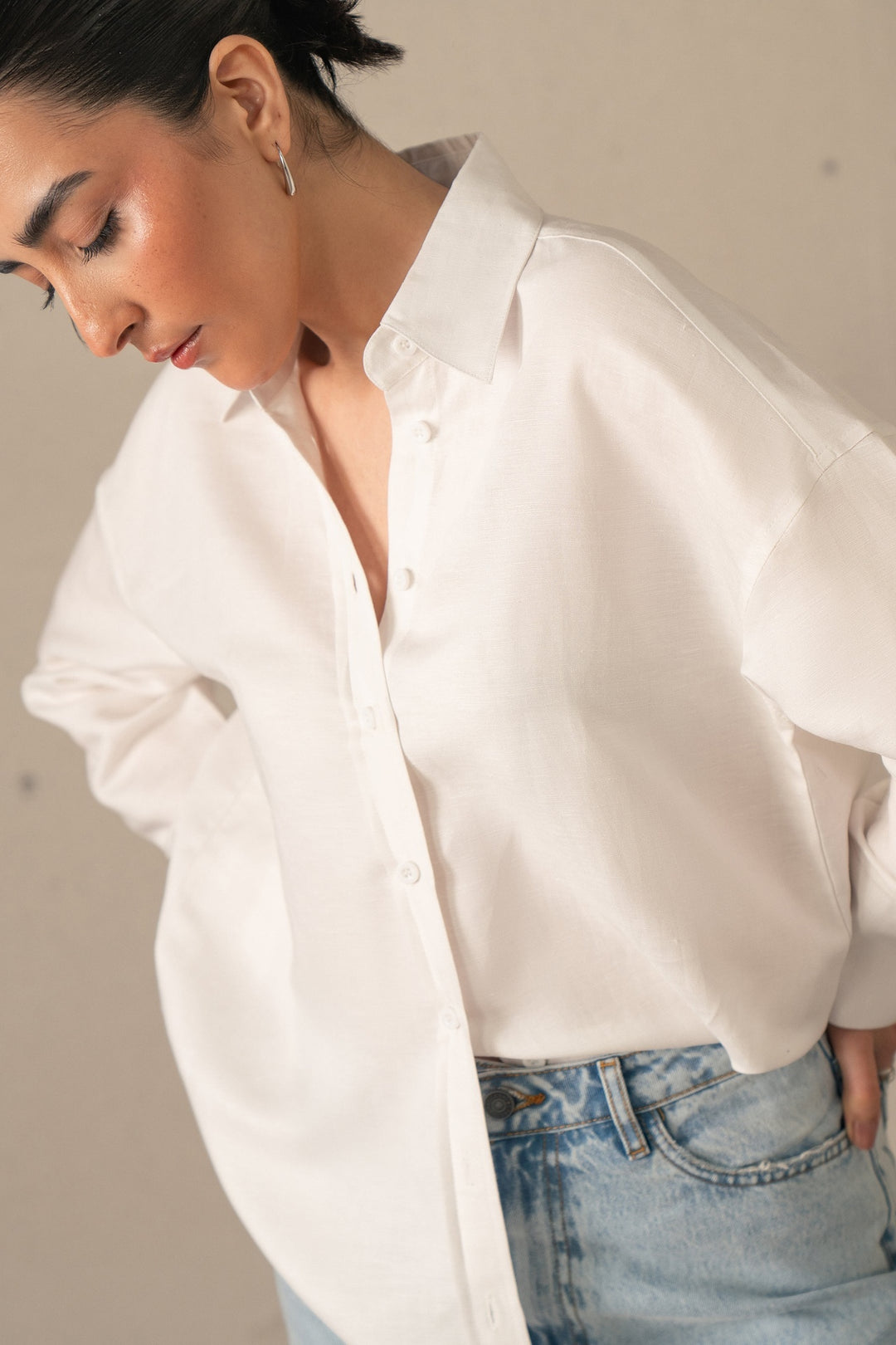 White Linen Shirt