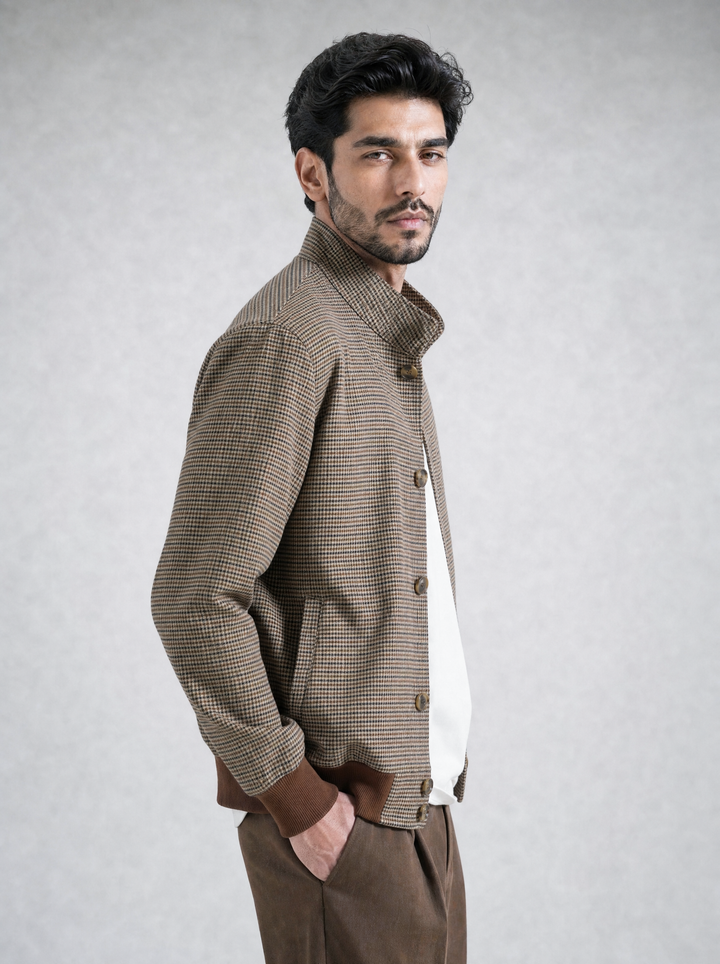 Brown Multi Check Jacket