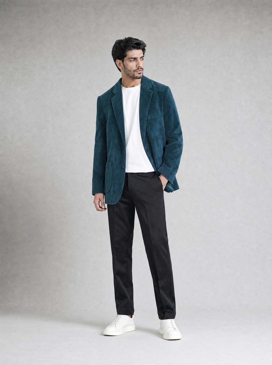 Navy Corduroy Blazer