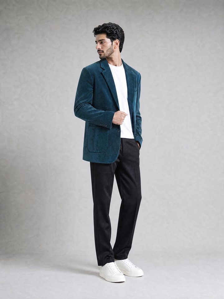 Navy Corduroy Blazer