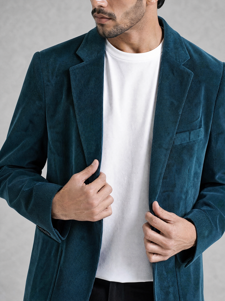 Navy Corduroy Blazer