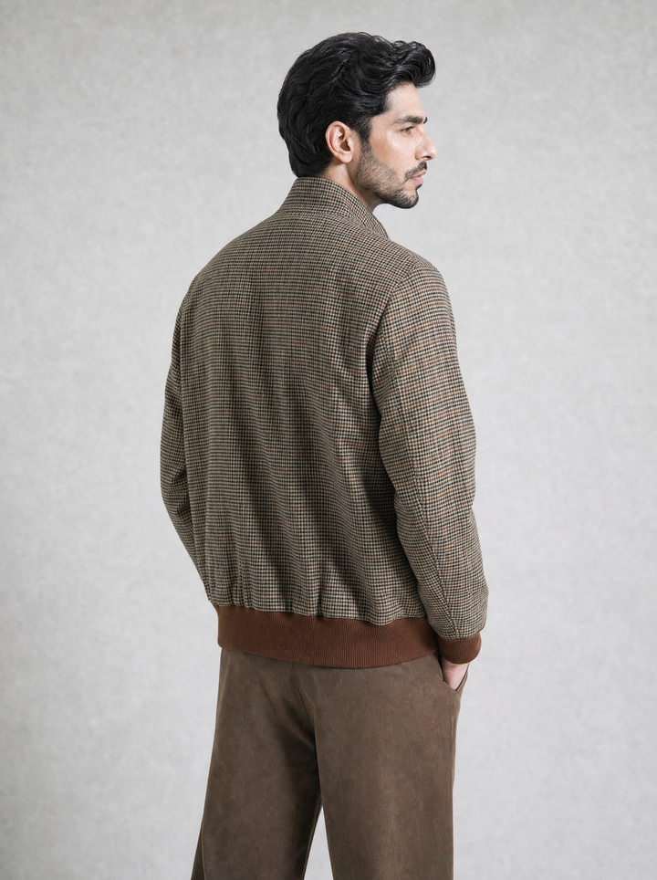 Brown Multi Check Jacket