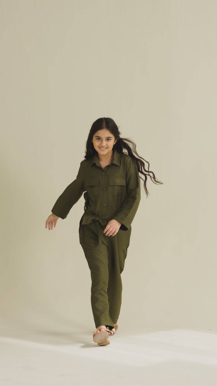 Olive Jump Suit