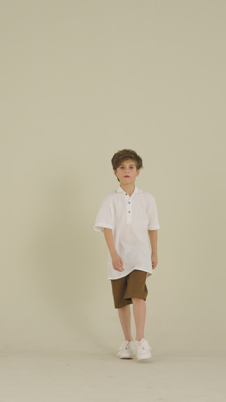 White Textured Shirt
