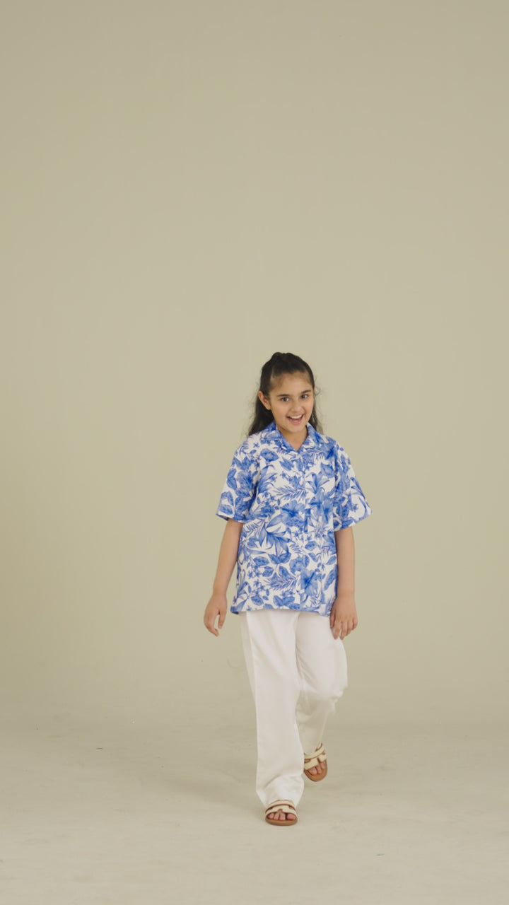 White Staight Fit Trouser