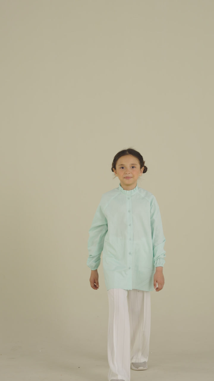 Ice Blue Blouse