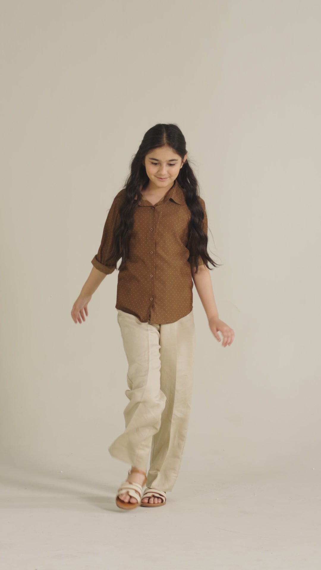 Beige Linen Trouser