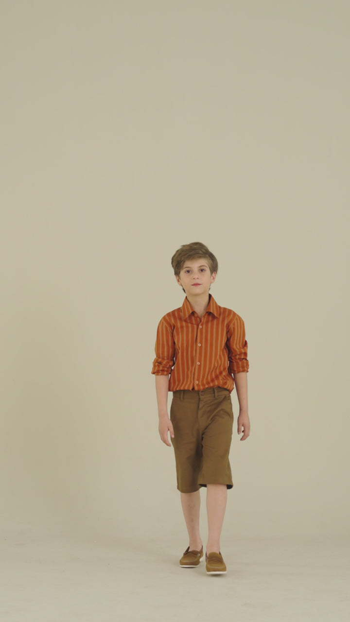 Rust Stripped Shirt