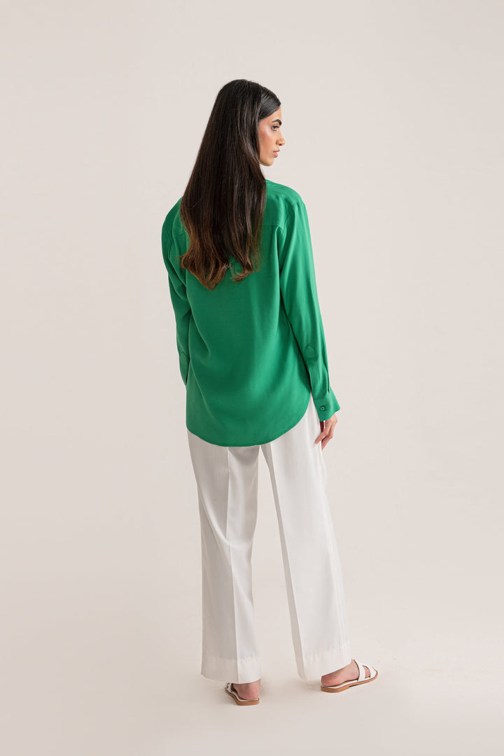 Jade Flowy Relaxed Fit Shirt