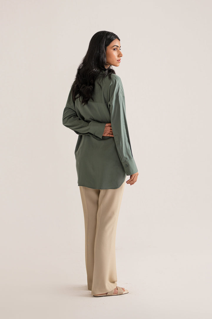 Olive Cotton Shirt