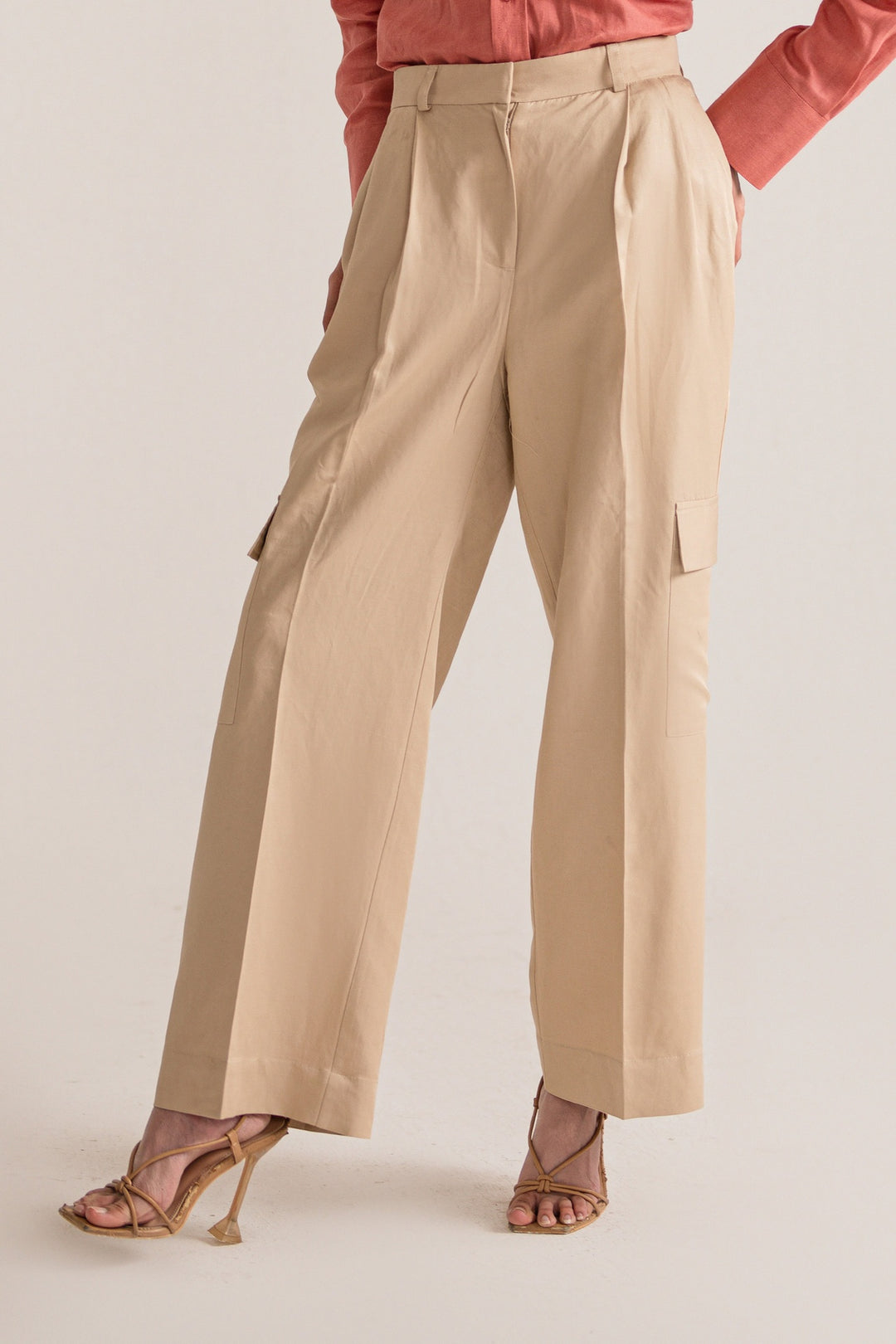 Beige Cargo Trouser 